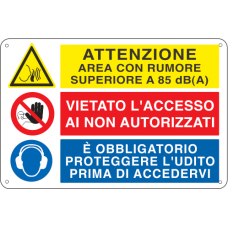 segnaletica area assordante